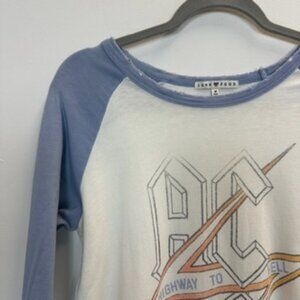 Junk Food AC/DC Raglan Sleeve Graphic Tee Long Sleeve Medium
